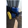 Image 2 : Gasoline Engine with Blue Fuel Tank and Black Housing