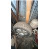 Image 5 : Garage Lot with Tires, Wire, and Metal Items