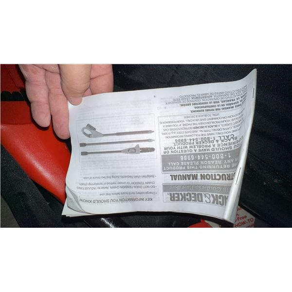BLACK+DECKER Cordless Pole Saw Kit with Case