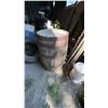 Image 3 : Wooden Barrel with Metal Hoops, 36" x 24"