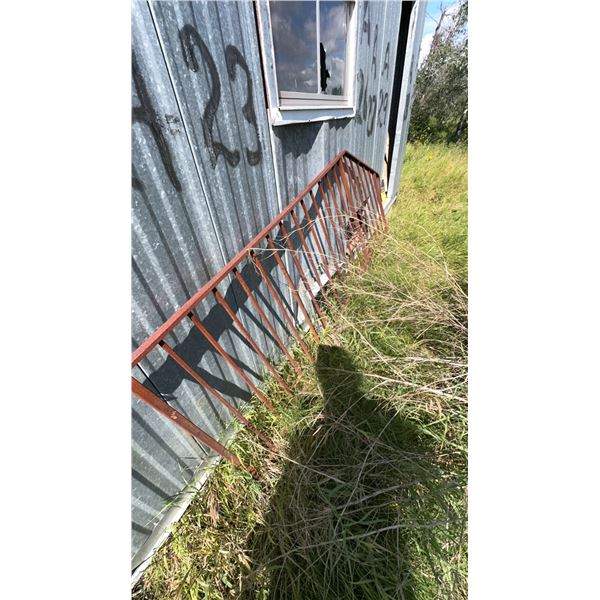 Metal Fence Section with Vertical Bars