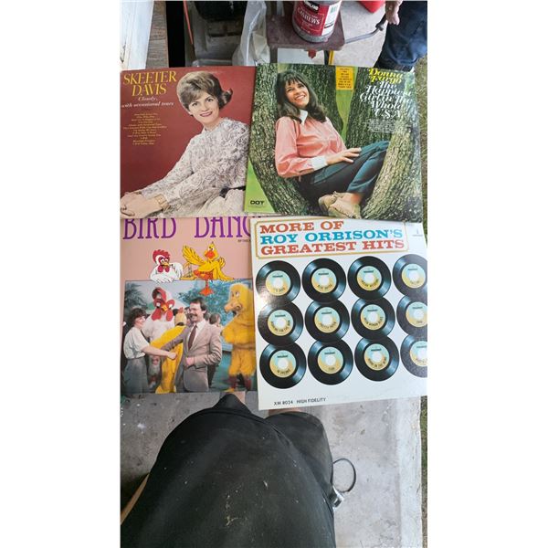 4 Vintage Vinyl Records Skeeter Davis Roy Orbison ETC