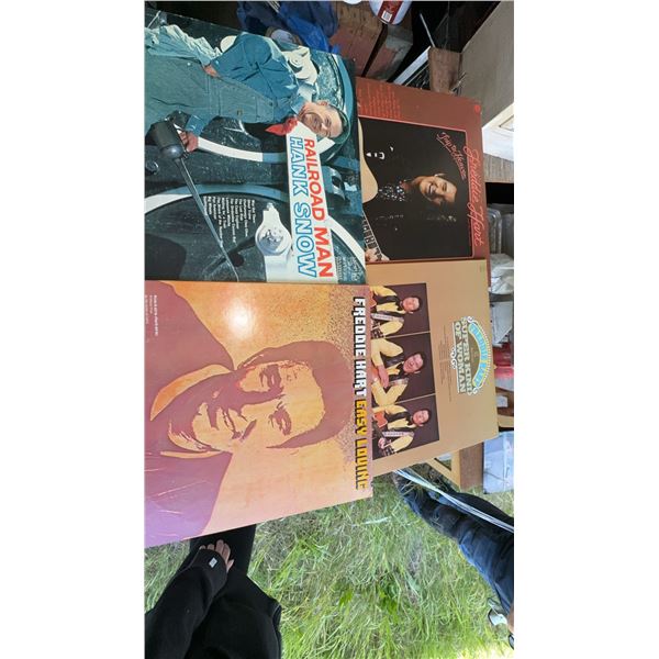 4 Assorted Country Vinyl Records