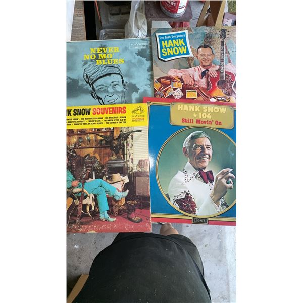 4 Hank Snow Vinyl Records