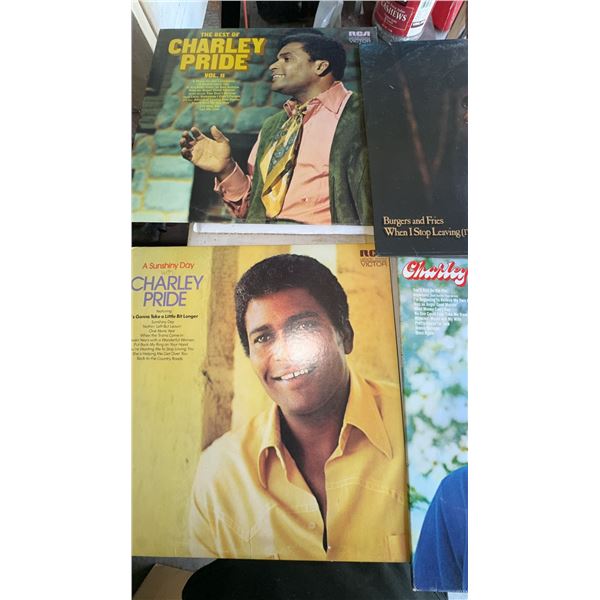 Charley Pride Vinyl Record Lot, Four Albums, RCA Victor