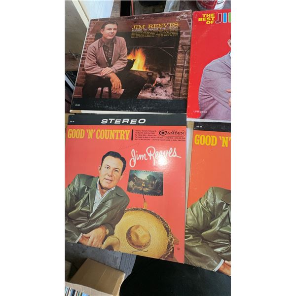 Jim Reeves Vinyl Records Lot of 3