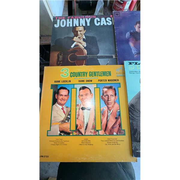 5 Country and Rock Vinyl LP Records Including Johnny Cash