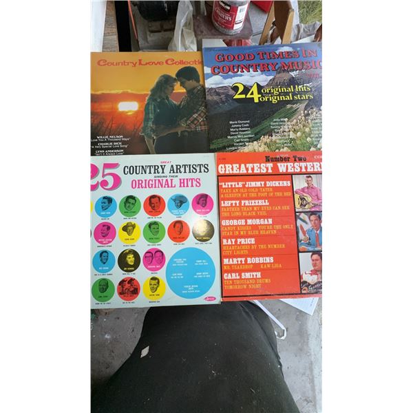 Country Music Vinyl Records Collection