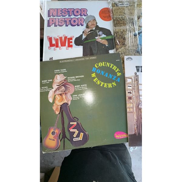 4 Country and Comedy Vinyl LP Records