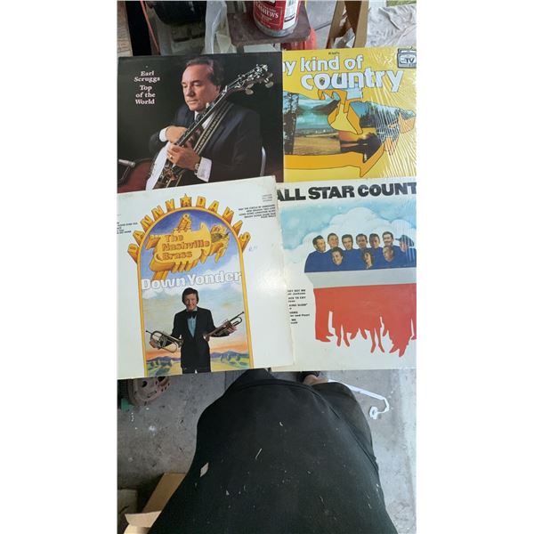4 Country and Bluegrass Vinyl Records