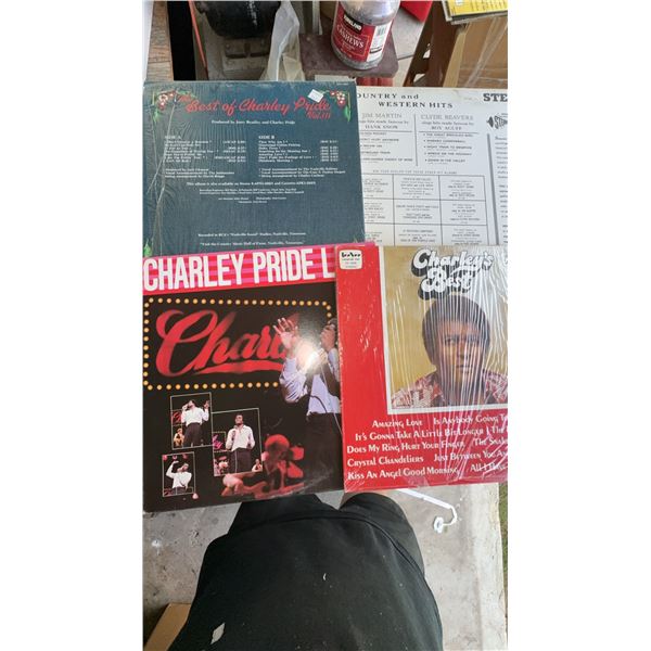 Charley Pride Vinyl Records Bundle (4 LPs)
