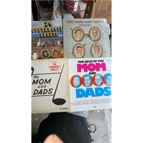 5 Vinyl Records Featuring The Mom and Dads