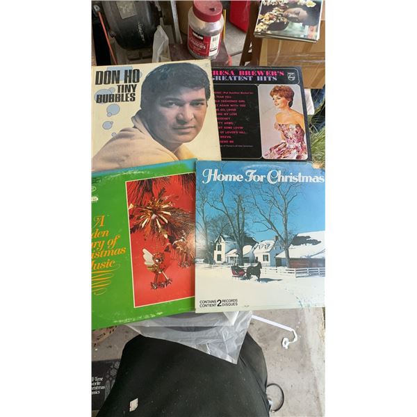 Vinyl Records Featuring Don Ho and Christmas Albums