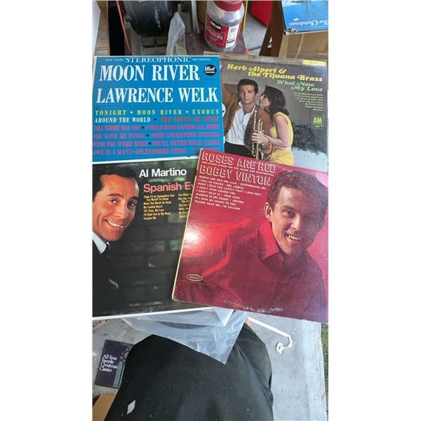 4 Vintage Vinyl LP Records Welk, Alpert, Martino, Vinton