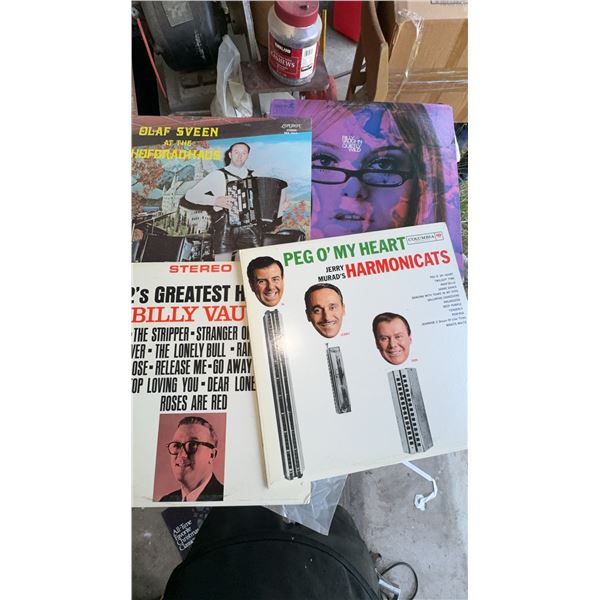 4 Vintage Vinyl Records Including Billy Vaughn and More