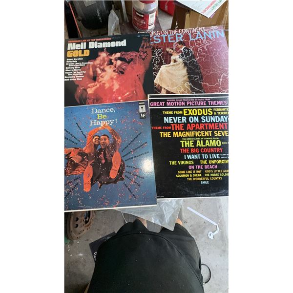 Four Vinyl LP Records Including Neil Diamond and Ester Binyamin