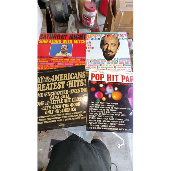4 Vintage Vinyl Records Including Mitch Miller and Jay & The Americans