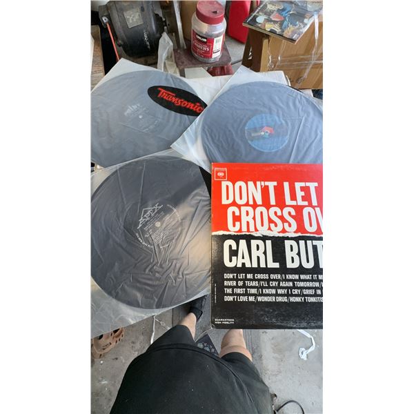 Vinyl Records Including 'Don't Let Me Cross Over' by Carl Butler