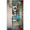 Image 1 : Metal Tool Box With Power Drill, Jigsaw, and Assorted Tools