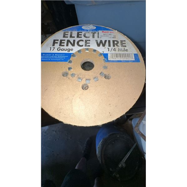 Three Spools of Electric Fence Wire 17 Gauge 1/4 Mile Each