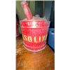 Image 1 : Red Metal Gasoline Cans with Handles, Pair