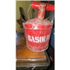 Image 4 : Red Metal Gasoline Cans with Handles, Pair