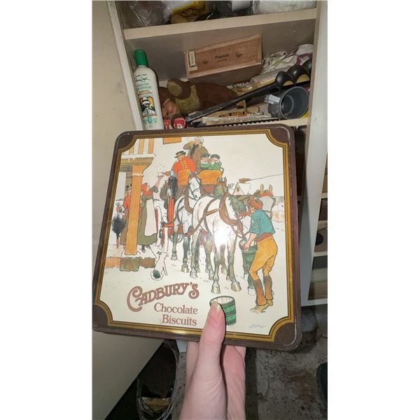 Vintage Books, Tins, and Collectibles Lot