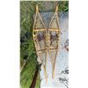 Image 2 : Traditional Wooden Snowshoes With Leather Bindings