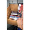 Image 2 : Box of DVDs and VHS Tapes