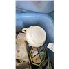 Image 4 : Bin of Assorted Collectibles, Books, Ceramics and Clock