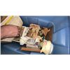 Image 8 : Bin of Assorted Collectibles, Books, Ceramics and Clock