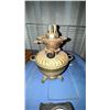 Image 3 : Brass Oil Lamp with Decorative Base, 24 cm Tall