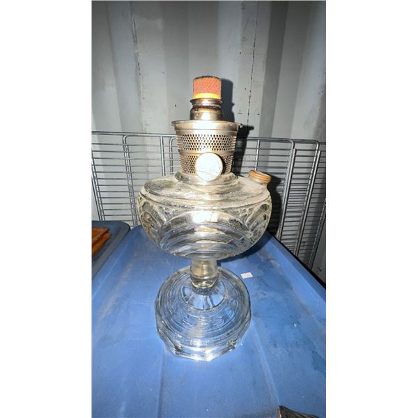 Aladdin Nu-Type Model B Glass Oil Lamp 12 Inch