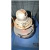 Image 3 : Clear Glass Oil Lamp with Metal Burner Top