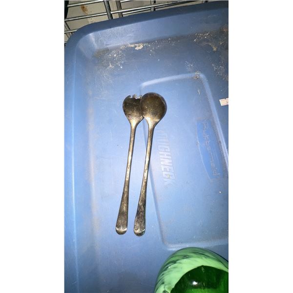Birks Regency Plate Silverplate Serving Spoons Set