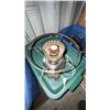 Image 2 : Electric Table Lamp with Brass and Frosted Glass