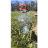 Image 1 : Large Clear Glass Carboy with Orange Handle