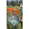 Image 3 : Large Clear Glass Carboy with Orange Handle