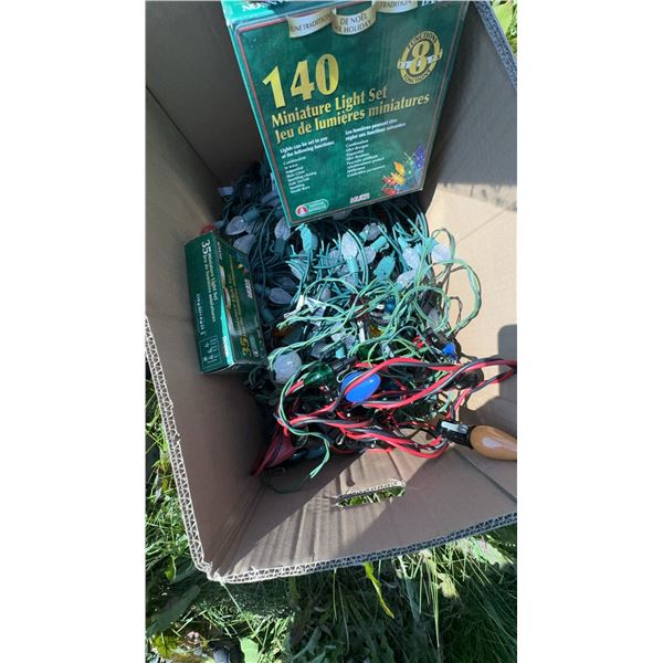 Christmas Lights and Wrapping Paper Bundle