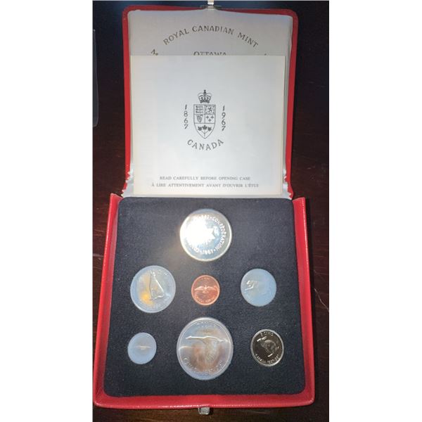 1967 Canada Confederation Centennial Coin Set in Case
