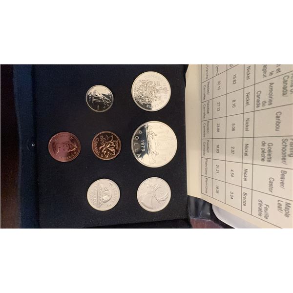 1979 Royal Canadian Mint Specimen Coin Set in Original Case