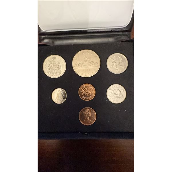 1972 Canada Prooflike Coin Set in Original Case