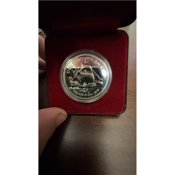 1978 Canada Silver Dollar Le Griffon Proof in Case