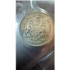 Image 1 : 1961 Canada 50 Cent Coin, 80% Silver, Coat of Arms Reverse