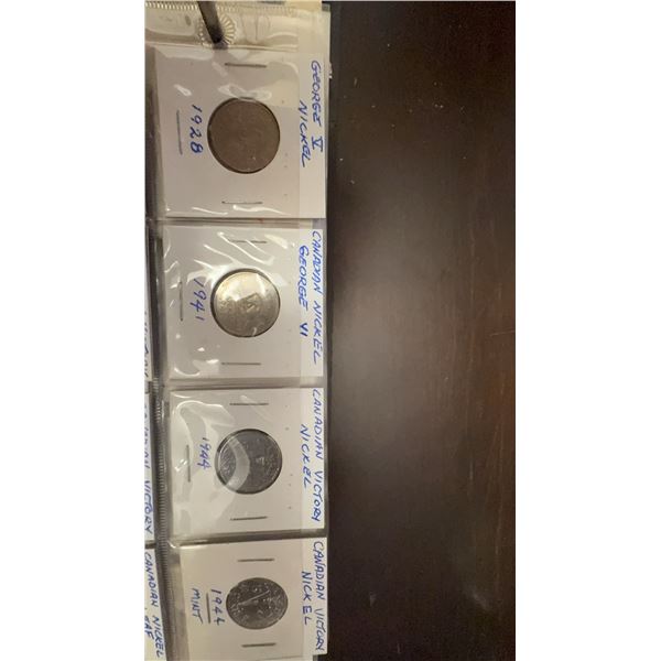 Canadian Nickels 1928–1964 George V & VI