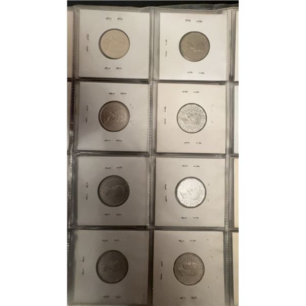 Canadian Nickels 1949–1968 Various Monarchs