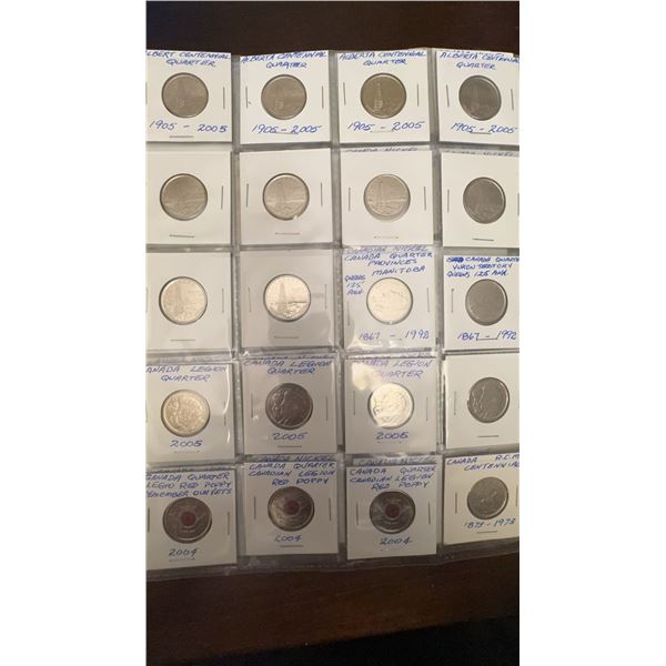 Canadian Commemorative Quarters and RCMP Centennial Coins