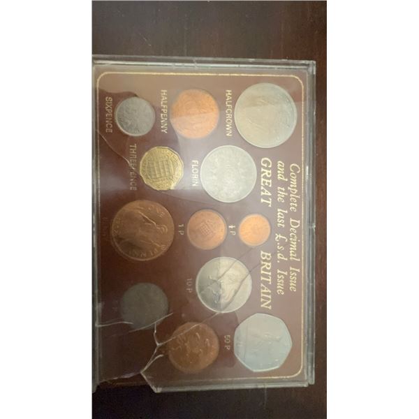 Great Britain Complete Decimal & Last £sd Coin Set