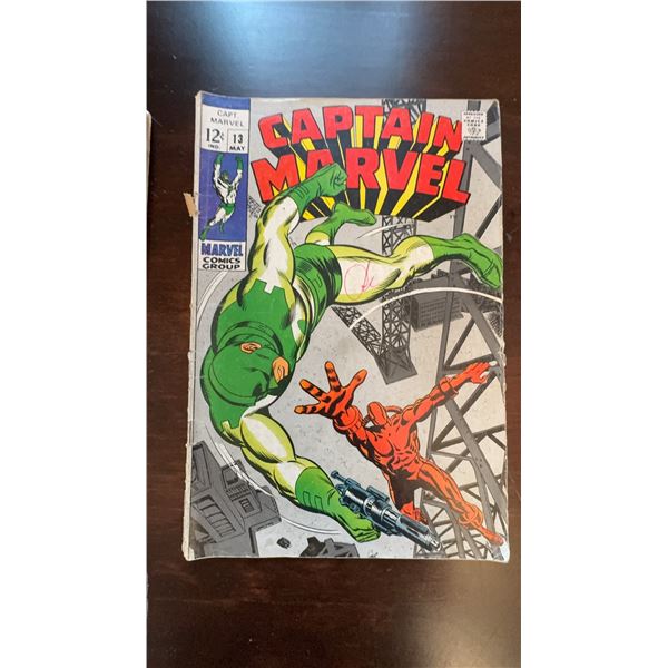 Captain Marvel #13 Comic Book May 1969 Marvel Comics