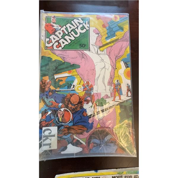 Captain Canuck Comic Book Issue No. 13, 50¢ Cover Price